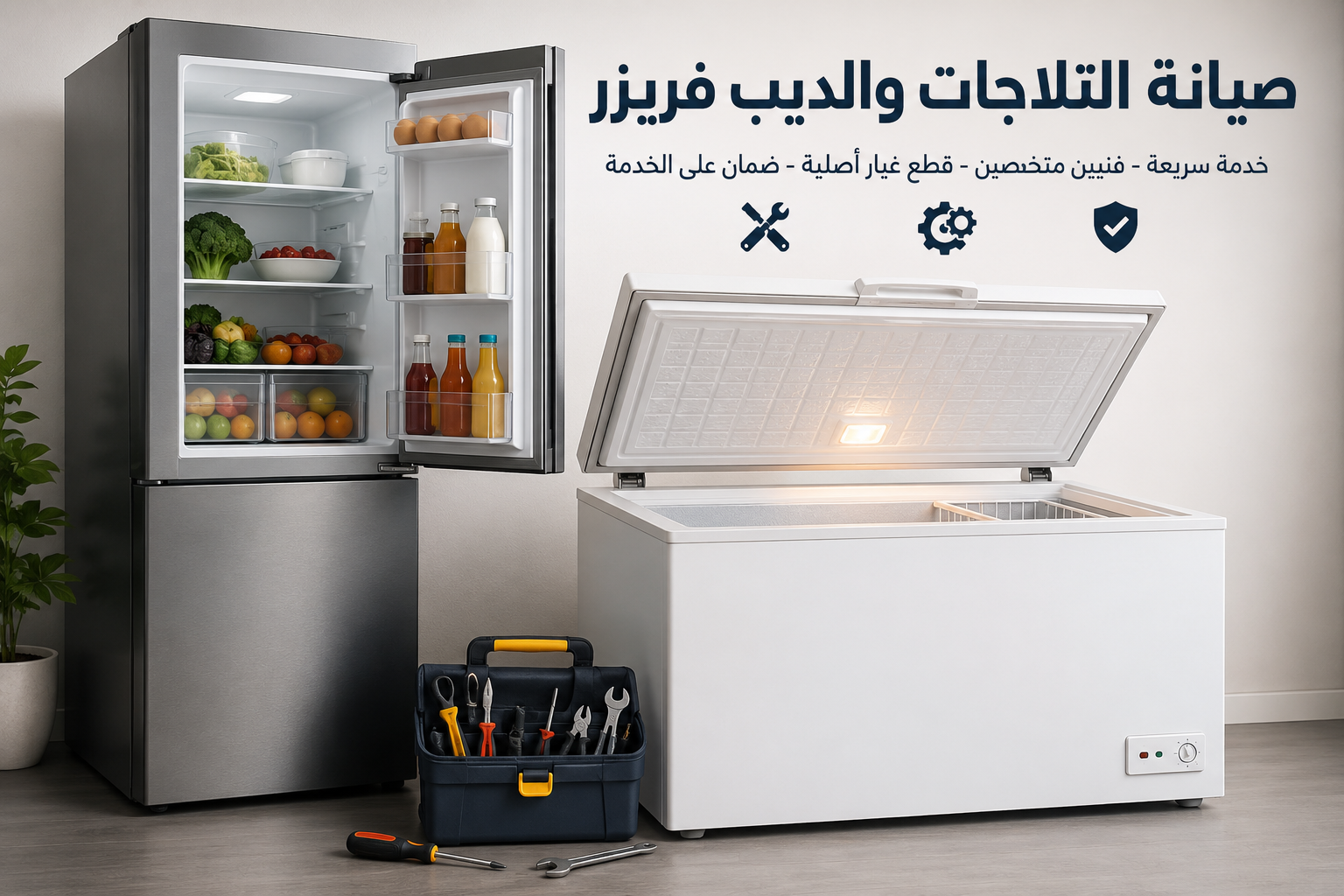 صيانة التلاجه والديب فريزر